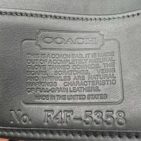 Coach Black Leather Laptop Bag - Picture 10 of 12